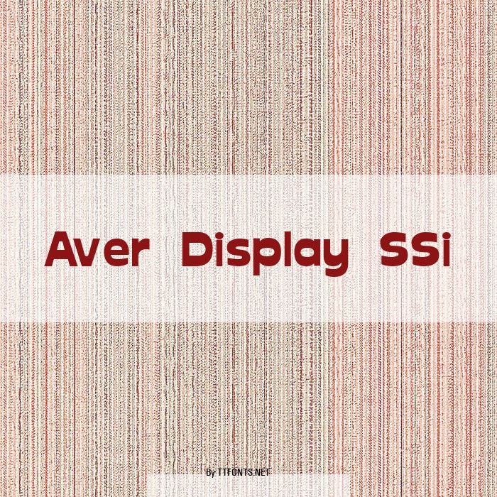 Aver Display SSi example